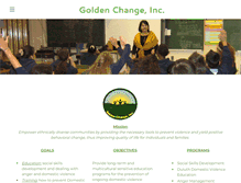 Tablet Screenshot of golden-change.org
